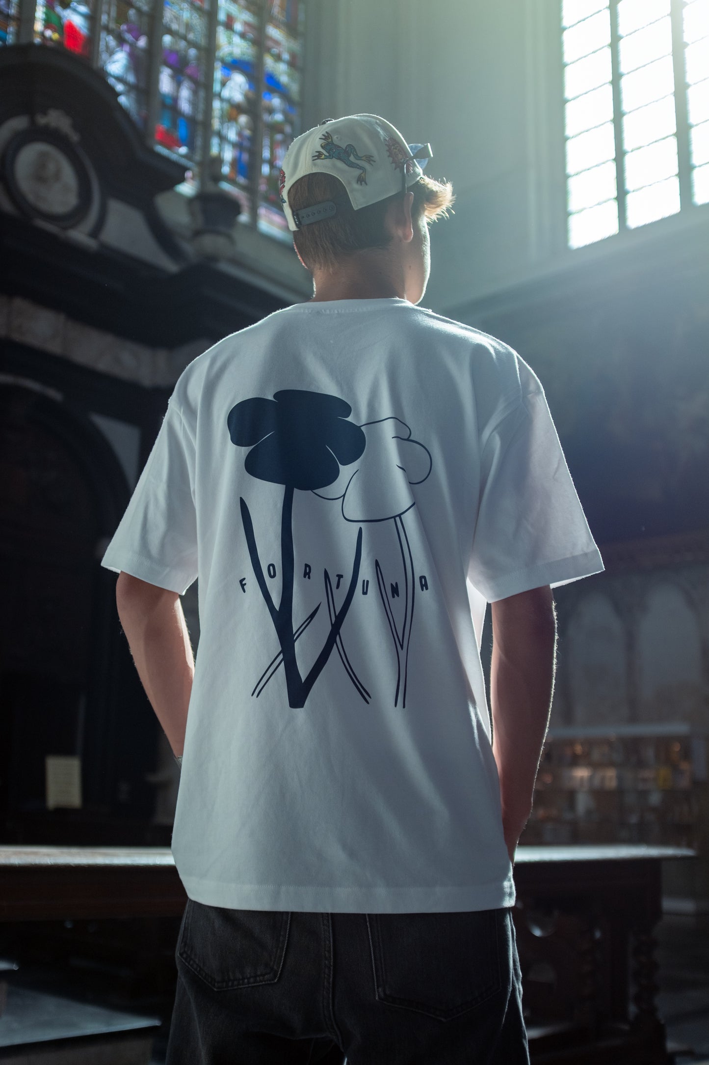 White Tria Flora Tee