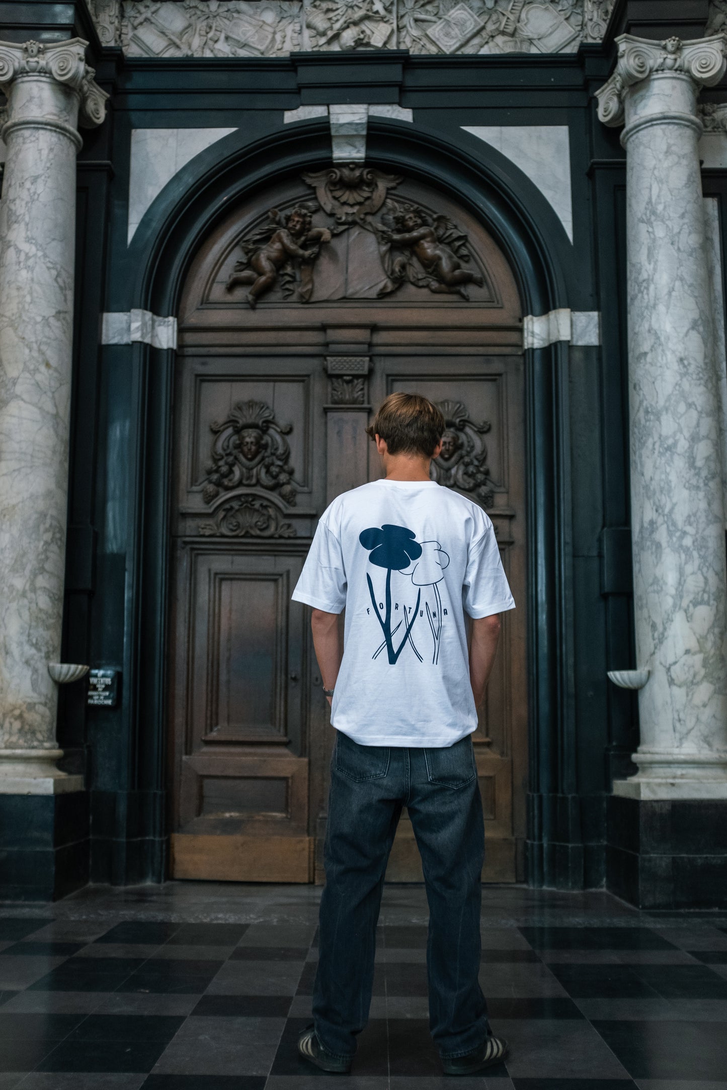 White Tria Flora Tee